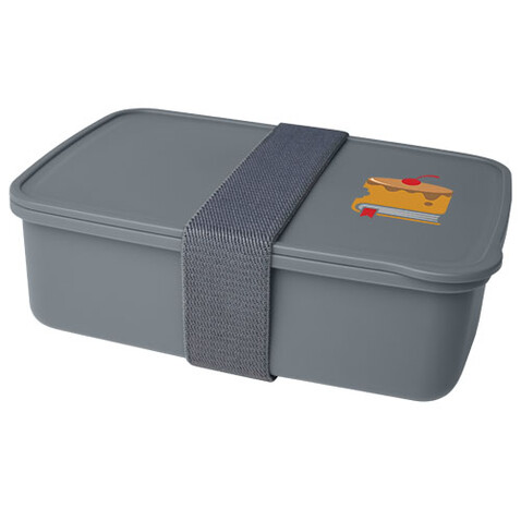 Dovi Lunchbox, grau bedrucken, Art.-Nr. 11327482