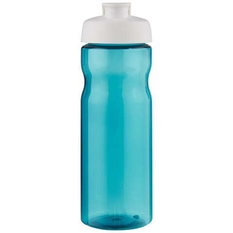 H2O Active® Base 650 ml Sportflasche mit Klappdeckel, aquablau, weiss bedrucken, Art.-Nr. 21004524