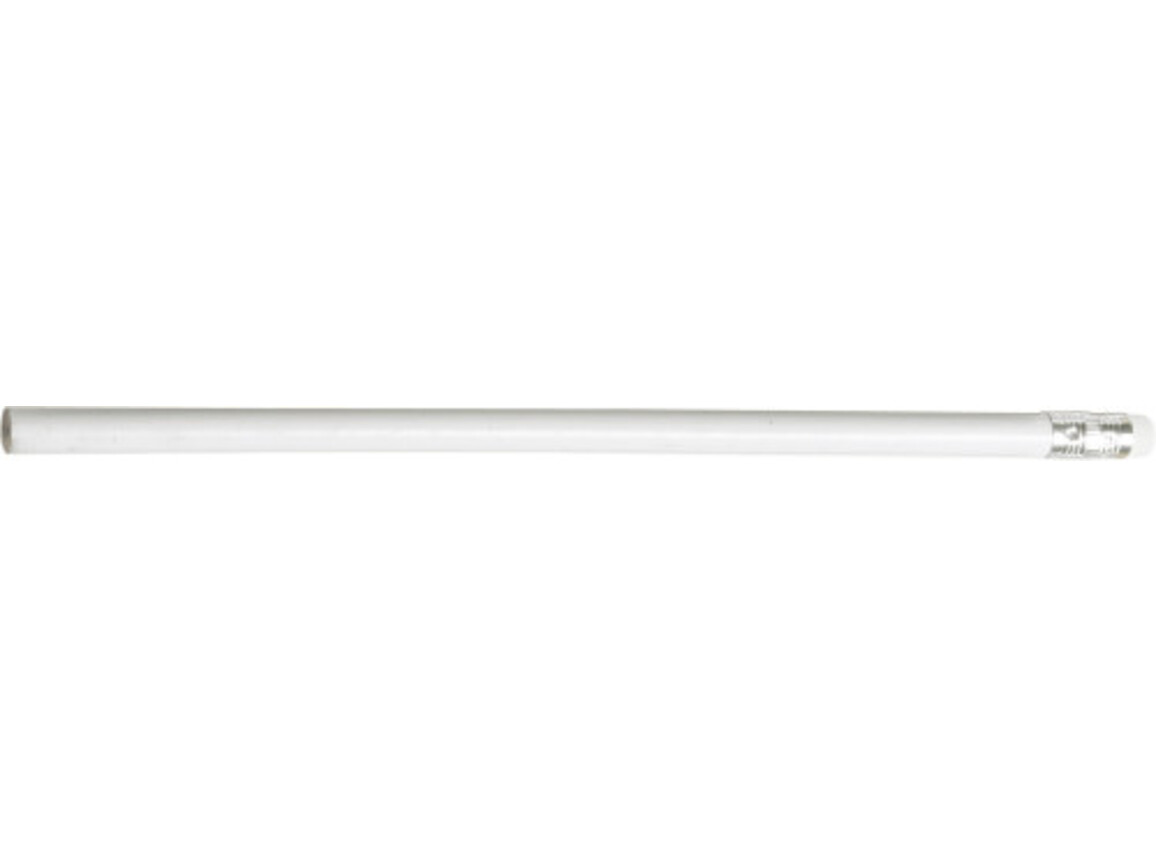 Bleistift mit Radiergummi Pedro – Weiß bedrucken, Art.-Nr. 002999999_2541