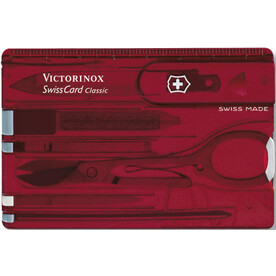 Nylon Victorinox SwissCard Classic multitool – Rot bedrucken, Art.-Nr. 008999999_3928