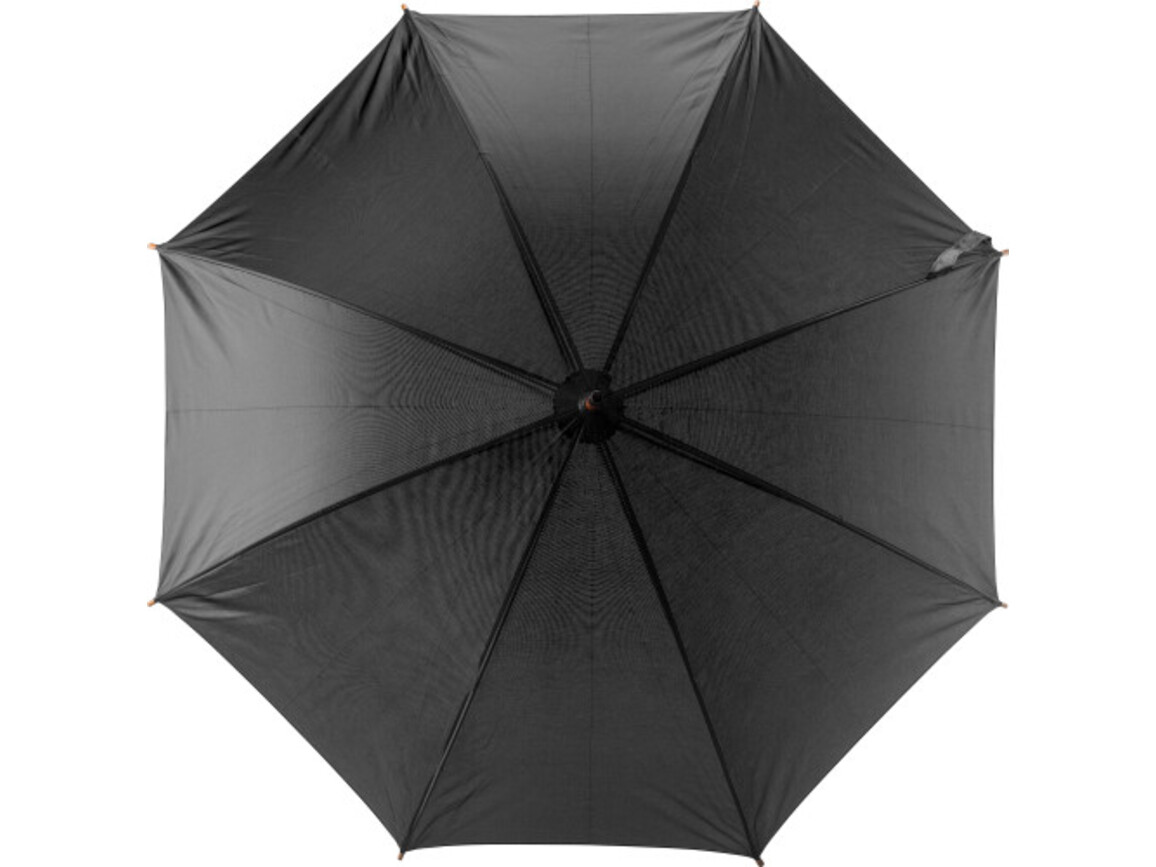 Regenschirm aus Polyester (190T) – Schwarz bedrucken, Art.-Nr. 001999999_6982