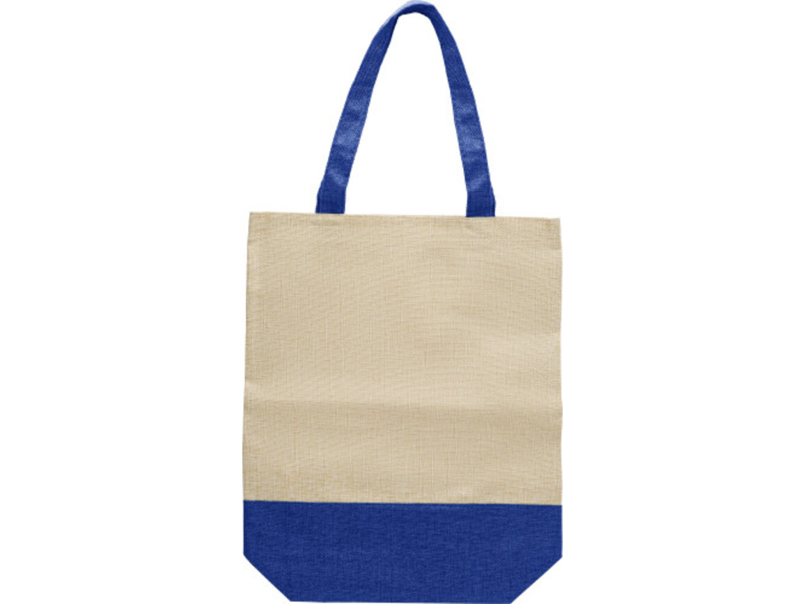 Einkaufstasche aus Polyester – Blau bedrucken, Art.-Nr. 005999999_709197