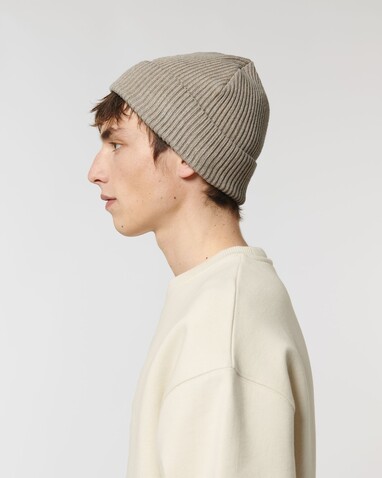 Fisherman Beanie - Der Fisherman Beanie - Heather Sand - OS bedrucken, Art.-Nr. STAU771C592OS