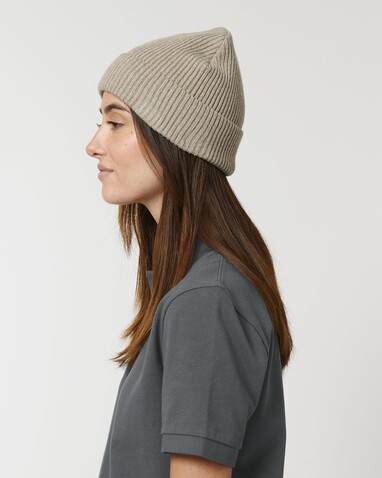 Fisherman Beanie - Der Fisherman Beanie - Heather Sand - OS bedrucken, Art.-Nr. STAU771C592OS