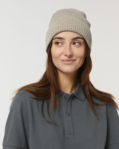 Fisherman Beanie - Der Fisherman Beanie - Heather Sand - OS bedrucken, Art.-Nr. STAU771C592OS