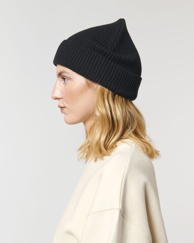 Fisherman Beanie - Black - OS bedrucken, Art.-Nr. STAU771C002OS