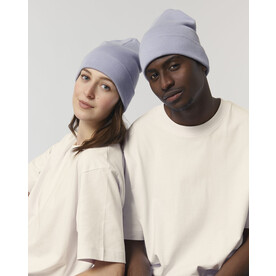Rib Beanie - Strick-Beanie - Lavender - OS bedrucken, Art.-Nr. STAU772C063OS