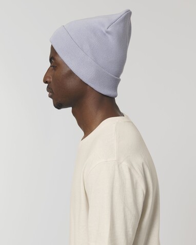Rib Beanie - Strick-Beanie - Lavender - OS bedrucken, Art.-Nr. STAU772C063OS