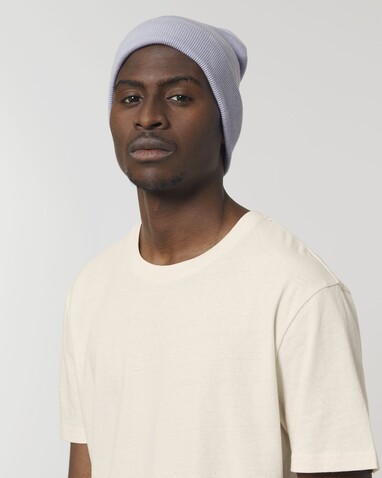 Rib Beanie - Strick-Beanie - Lavender - OS bedrucken, Art.-Nr. STAU772C063OS