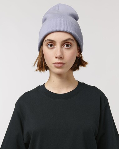 Rib Beanie - Lavender - OS bedrucken, Art.-Nr. STAU772C063OS