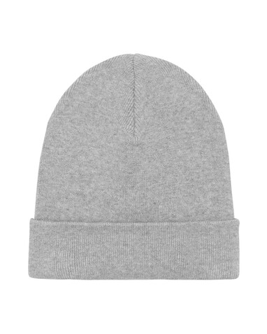 Rib Beanie - Heather Grey - OS bedrucken, Art.-Nr. STAU772C250OS