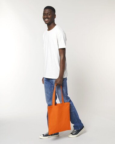 Light Tote Bag - Light Woven Tote Bag - Bright Orange - OS bedrucken, Art.-Nr. STAU773C013OS