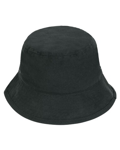 Bucket Hat - Der Canvas-Fischerhut - Black - S/M bedrucken, Art.-Nr. STAU893C002SM