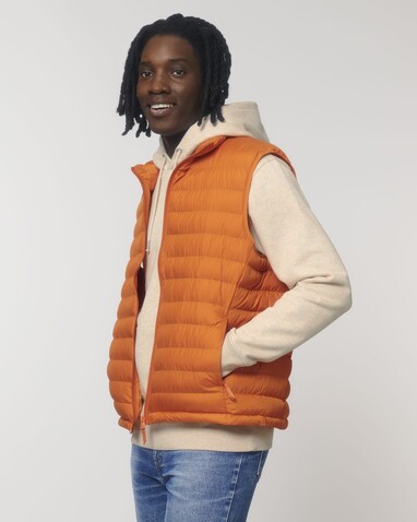 Stanley Climber - Herren-Steppweste - Flame Orange - S bedrucken, Art.-Nr. STJM836C0811S