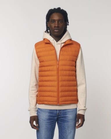 Stanley Climber - Herren-Steppweste - Flame Orange - S bedrucken, Art.-Nr. STJM836C0811S