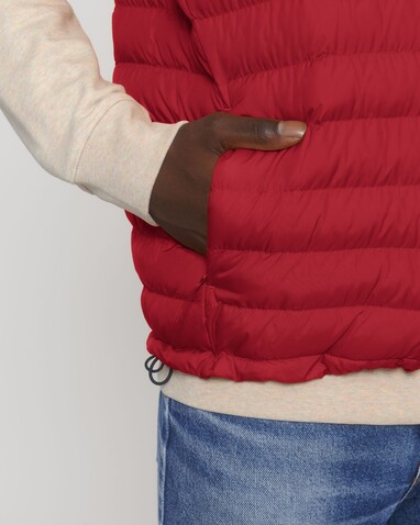 Stanley Climber - Herren-Steppweste - Red - L bedrucken, Art.-Nr. STJM836C0041L