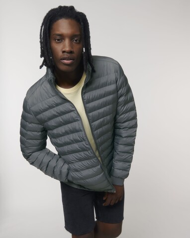 Stanley Voyager - Wattierte Herren Steppjacke - Deep Metal - XXL bedrucken, Art.-Nr. STJM837C0802X