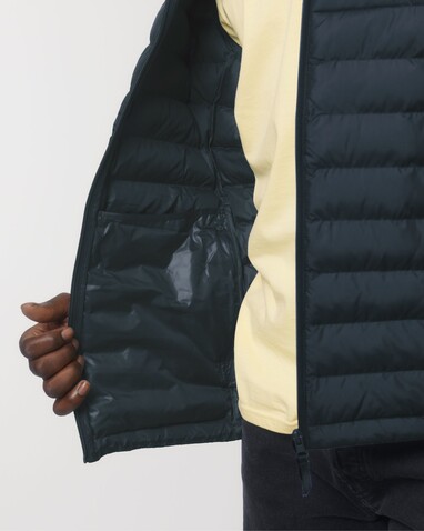 Stanley Voyager - Wattierte Herren Steppjacke - French Navy - L bedrucken, Art.-Nr. STJM837C7271L