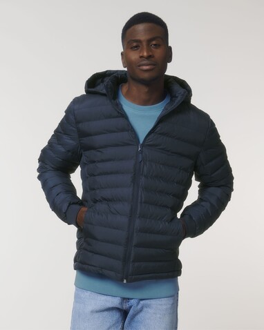 Stanley Voyager - Wattierte Herren Steppjacke - French Navy - XXL bedrucken, Art.-Nr. STJM837C7272X