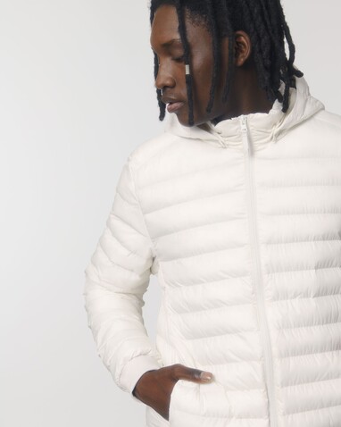 Stanley Voyager - Wattierte Herren Steppjacke - Off White - L bedrucken, Art.-Nr. STJM837C0181L