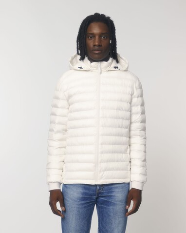Stanley Voyager - Wattierte Herren Steppjacke - Off White - L bedrucken, Art.-Nr. STJM837C0181L