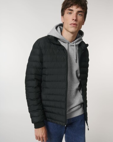 Stanley Voyager - Wattierte Herren Steppjacke - Black - XL bedrucken, Art.-Nr. STJM837C0021X