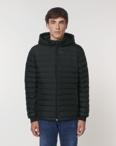 Stanley Voyager - Wattierte Herren Steppjacke - Black - M bedrucken, Art.-Nr. STJM837C0021M