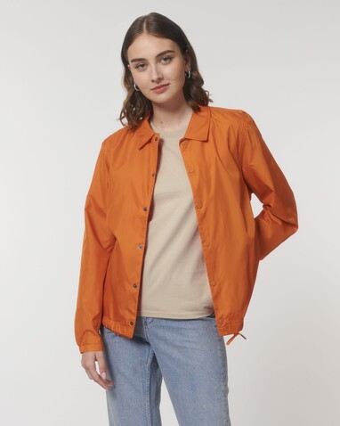 Coacher - Die Unisex-Coach-Jacke - Flame Orange - XS bedrucken, Art.-Nr. STJU833C081XS