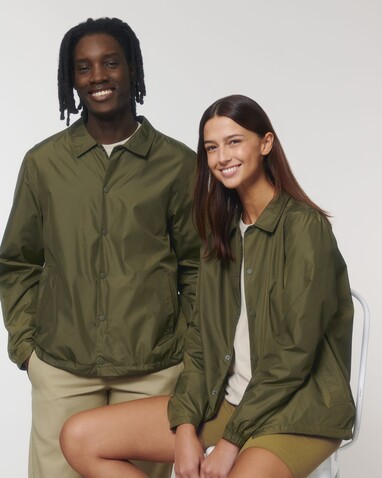 Coacher - Die Unisex-Coach-Jacke - British Khaki - XS bedrucken, Art.-Nr. STJU833C008XS