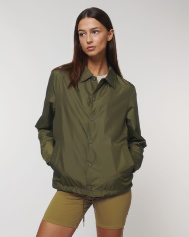 Coacher - Die Unisex-Coach-Jacke - British Khaki - XS bedrucken, Art.-Nr. STJU833C008XS