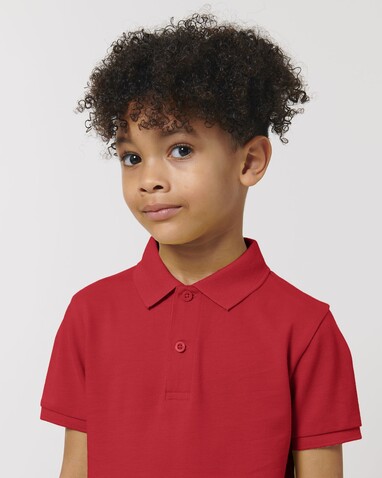 Mini Sprinter - Iconic Kinder Poloshirt - Red - 12-13/152-158cm bedrucken, Art.-Nr. STPK908C00412