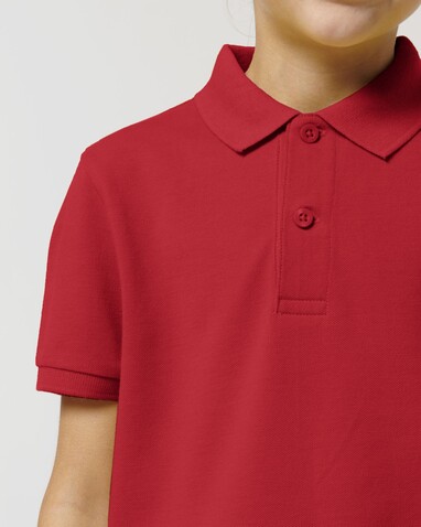 Mini Sprinter - Iconic Kinder Poloshirt - Red - 12-13/152-158cm bedrucken, Art.-Nr. STPK908C00412