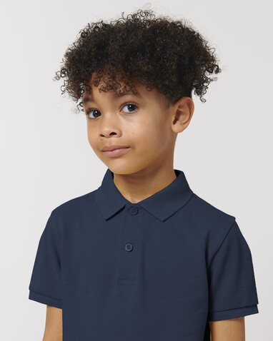 Mini Sprinter - Das Iconic Kinder-Polo - French Navy - 3-4/98-104cm bedrucken, Art.-Nr. STPK908C72703