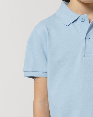 Mini Sprinter - Das Iconic Kinder-Polo - Sky blue - 5-6/110-116cm bedrucken, Art.-Nr. STPK908C23205