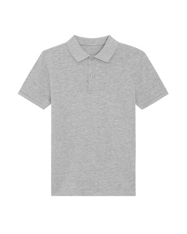 Mini Sprinter - Das Iconic Kinder-Polo - Heather Grey - 3-4/98-104cm bedrucken, Art.-Nr. STPK908C25003
