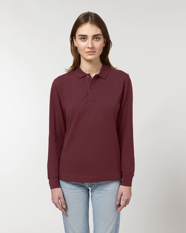 Prepster Long Sleeve - Burgundy - 3XL bedrucken, Art.-Nr. STPU332C2443X