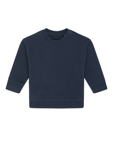 Baby Changer - Das Iconic Baby-Rundhals-Sweatshirt - French Navy - 12-18 m/80-86cm bedrucken, Art.-Nr. STSB920C727B3