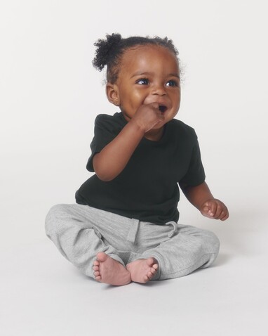 Baby Creator - Das Iconic Baby-T-Shirt - Black - 6-12 m/68-80cm bedrucken, Art.-Nr. STTB918C002B2