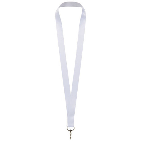 Lana Sublimation Lanyard aus recyceltem PET Kunststoff, weiss, 10mm bedrucken, Art.-Nr. 1PL0401C