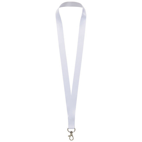 Lana Sublimation Lanyard aus recyceltem PET Kunststoff, weiss, 10mm bedrucken, Art.-Nr. 1PL0401C