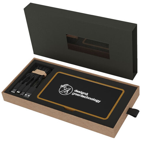 SCX.design P35 5.000 mAh Powerbank aus Holz mit Leuchtlogo, holz, schwarz bedrucken, Art.-Nr. 1PX04971