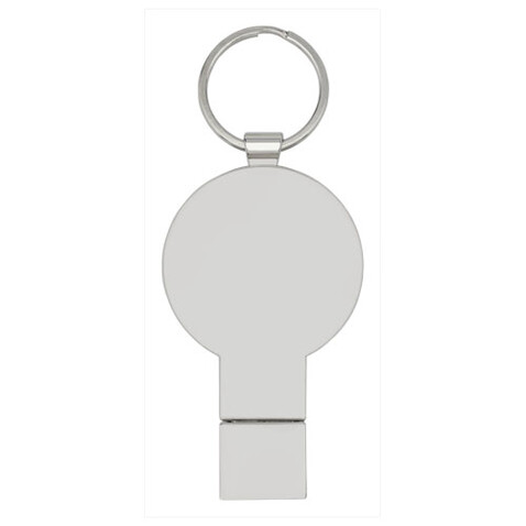 Runder Light Up USB Stick, blau, schwarz, silber, 1GB bedrucken, Art.-Nr. 1Z48352D