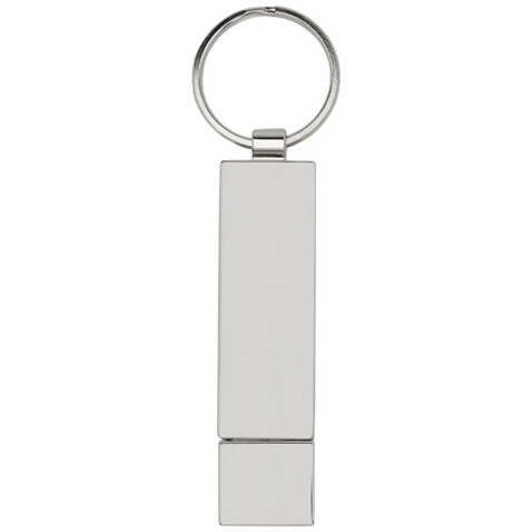 Rechteckiger Light Up USB Stick, weiss, schwarz, silber, 1GB bedrucken, Art.-Nr. 1Z48401D