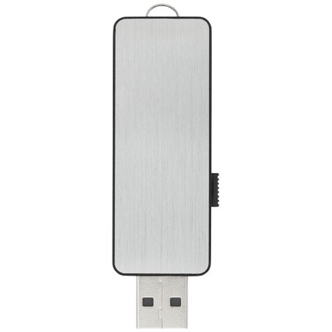 Light Up USB Stick mit weißem Licht, schwarz, silber, weiss, 1GB bedrucken, Art.-Nr. 1Z48890D