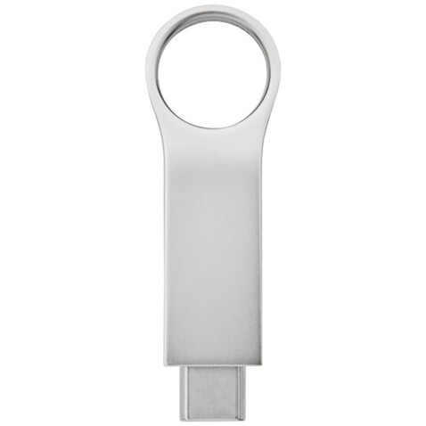 Typ C USB Stick 3.0 rund, groß, silber, 32GB bedrucken, Art.-Nr. 1Z49181L