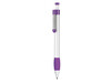 Kugelschreiber SPRING GRIPPY–weiss/violett bedrucken, Art.-Nr. 08138_0101_0903