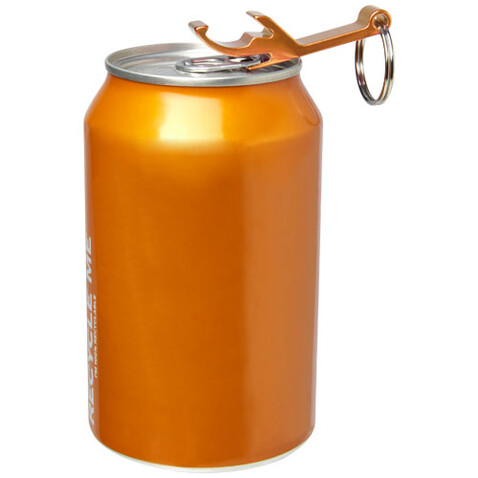 Tao Schlüsselanhänger mit Flaschen- und Dosenöffner, orange bedrucken, Art.-Nr. 11801807