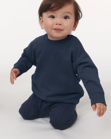 Baby Changer - Das Iconic Baby-Rundhals-Sweatshirt - French Navy - 18-24 m/86-92cm bedrucken, Art.-Nr. STSB920C727B4