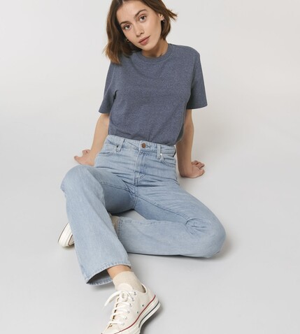 RE-Creator - Das Unisex-T-Shirt aus recycelter Baumwolle - RE-Navy - 3XL bedrucken, Art.-Nr. STTU787C6013X