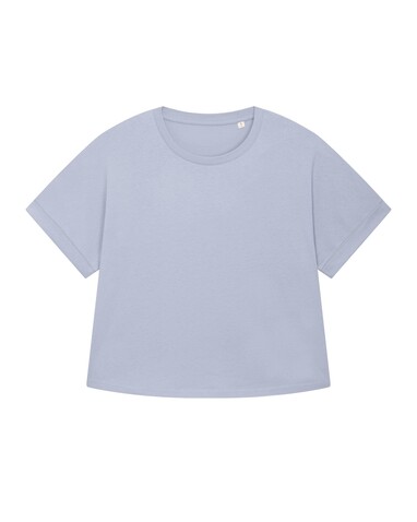Stella Collider - Das Oversized Damen-T-Shirt mit gekrempelten Ärmeln - Serene Blue - L bedrucken, Art.-Nr. STTW089C0571L Stella Collider - Das Oversized Damen-T-Shirt mit gekrempelten Ärmeln - Serene Blue - L bedrucken, Art.-Nr. STTW089C0571L